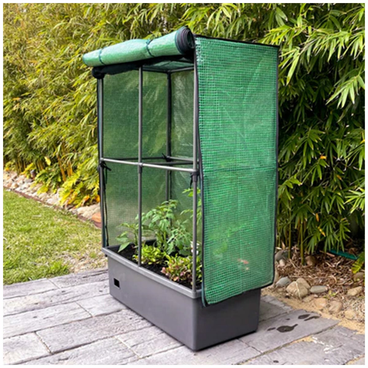 Greenlife Raised Garden Bed Planter Box Mobile Castors 700mm Self Watering — image 8