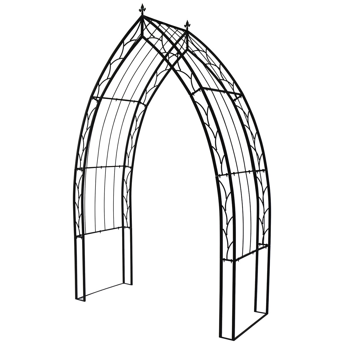 Takasho Cathedral Garden Arch – Decorative Metal Archway for Climbing Plants & Outdoor Decor