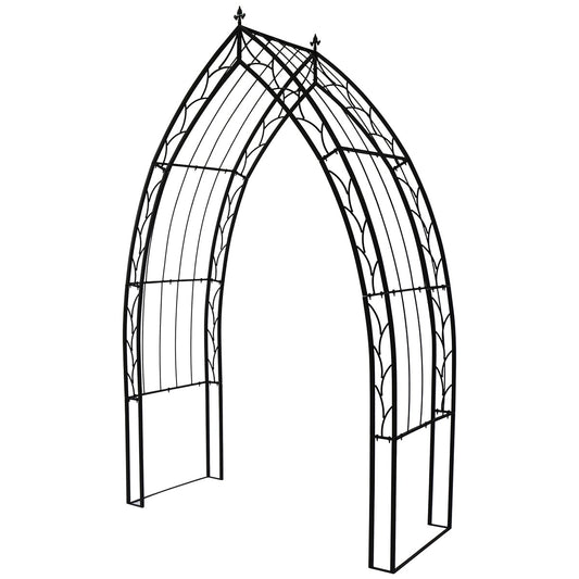 Takasho Cathedral Garden Arch – Decorative Metal Archway for Climbing Plants & Outdoor Decor