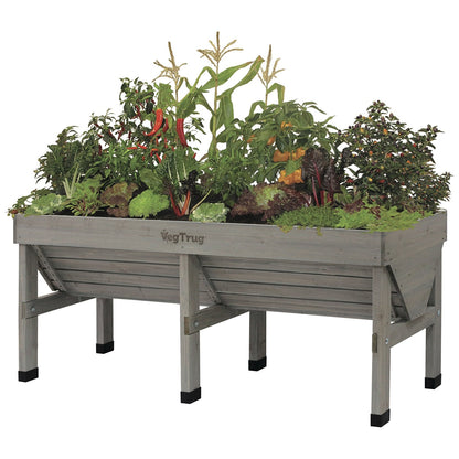 Takasho Medium VegTrug Raised Garden Bed 1.8m Grey