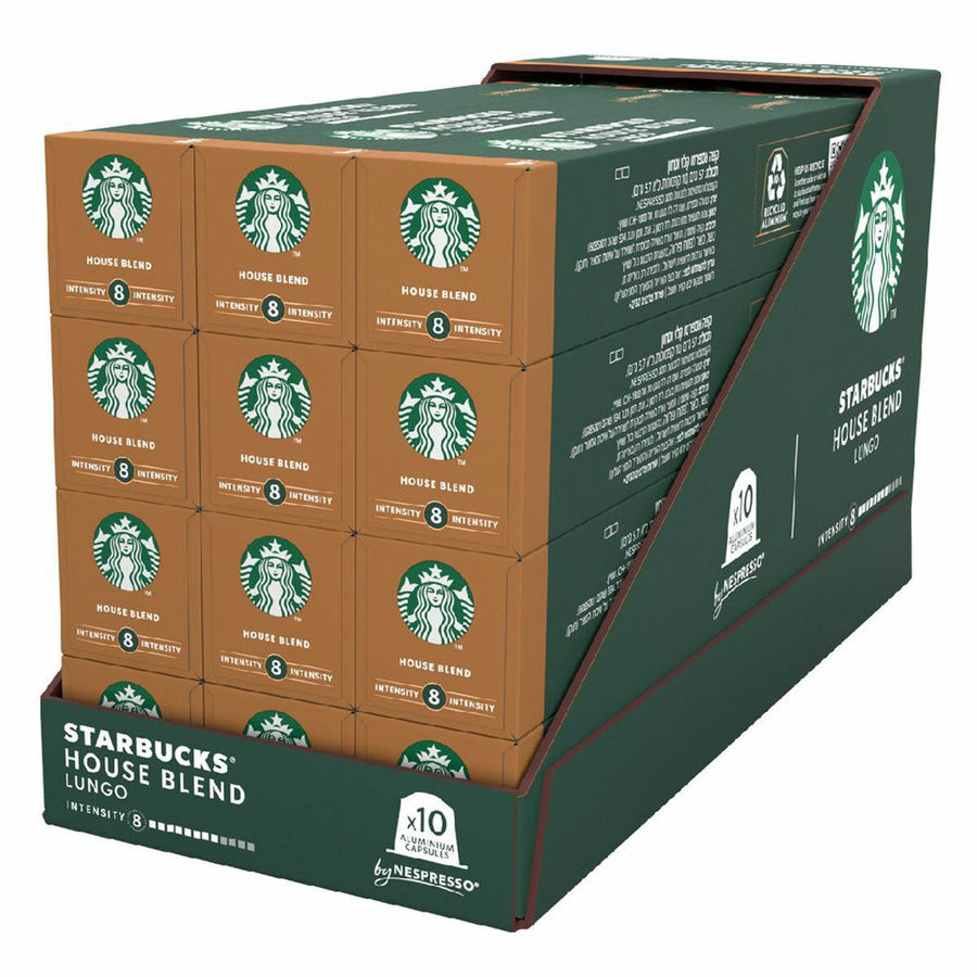 Starbucks House Blend 120 Pack Nespresso Coffee Pods Medium Roast