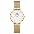 Daniel Wellington Gold Mesh Wristwatch White Dial 28mm Women's DW00100350