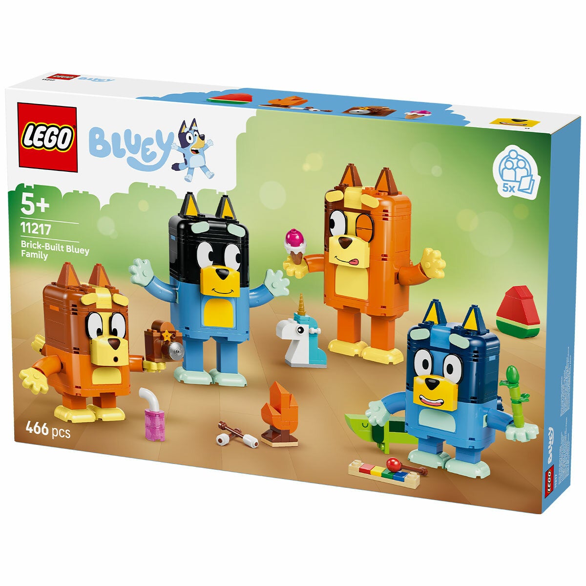 LEGO Bluey Family Posable Figure Toy Set Brick Built Ages 5 Plus 11217 — image 8