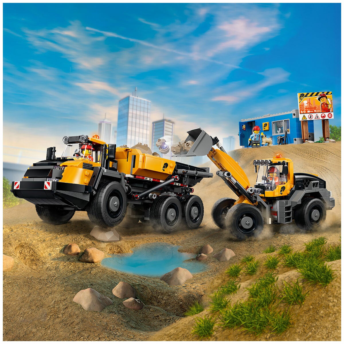 LEGO Dump Truck and Front End Loader City Construction Toy Ages 8 Plus 60494 — image 6