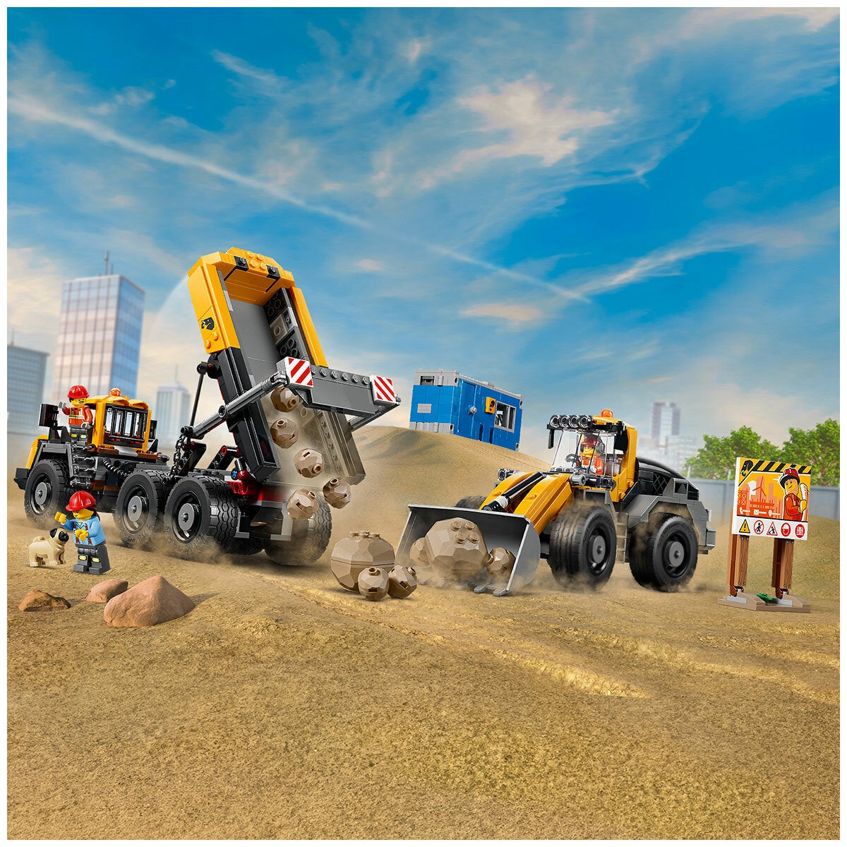 LEGO Dump Truck and Front End Loader City Construction Toy Ages 8 Plus 60494 — image 7