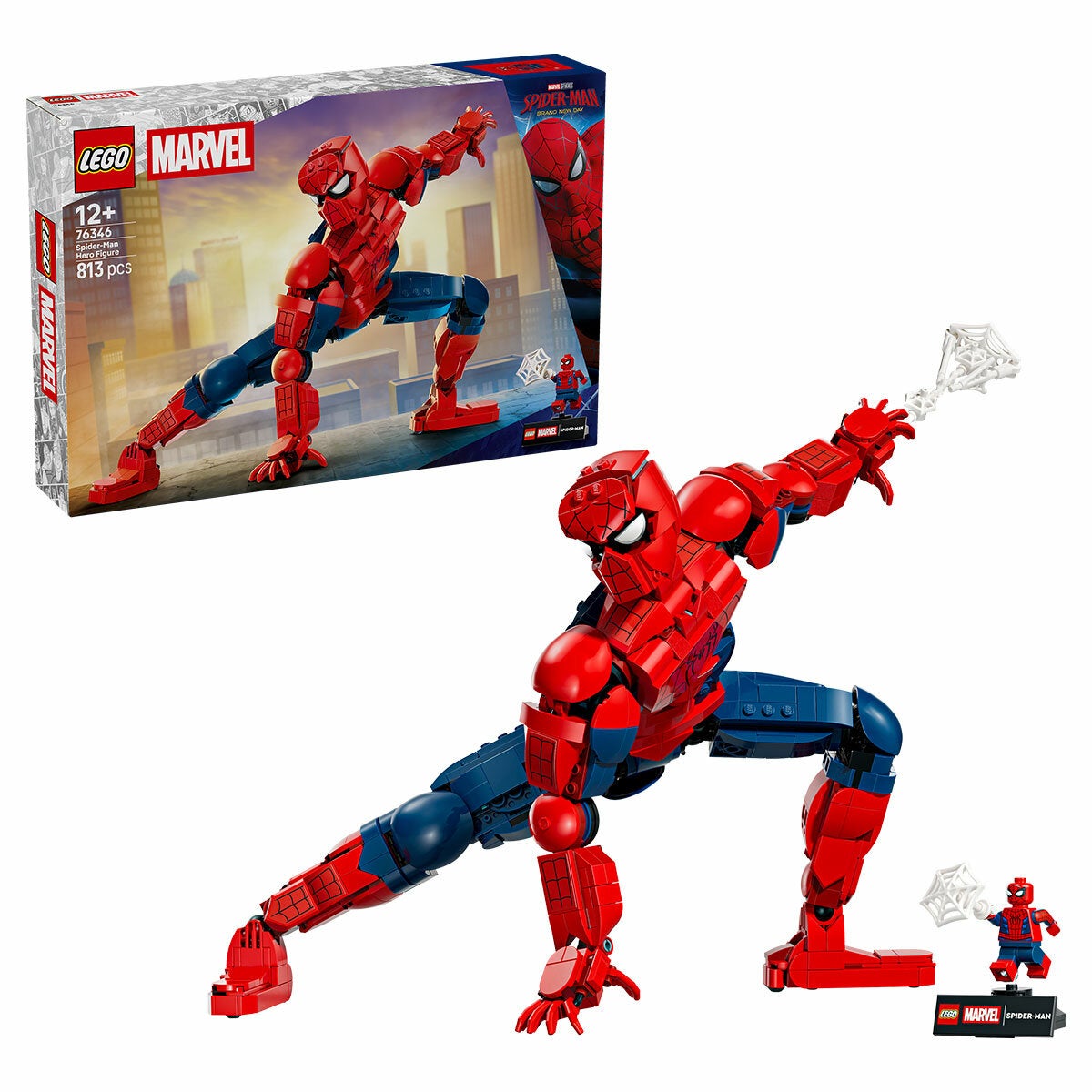 LEGO Spider-Man Posable Hero Figure Marvel Model Kit 360mm Tall 76346