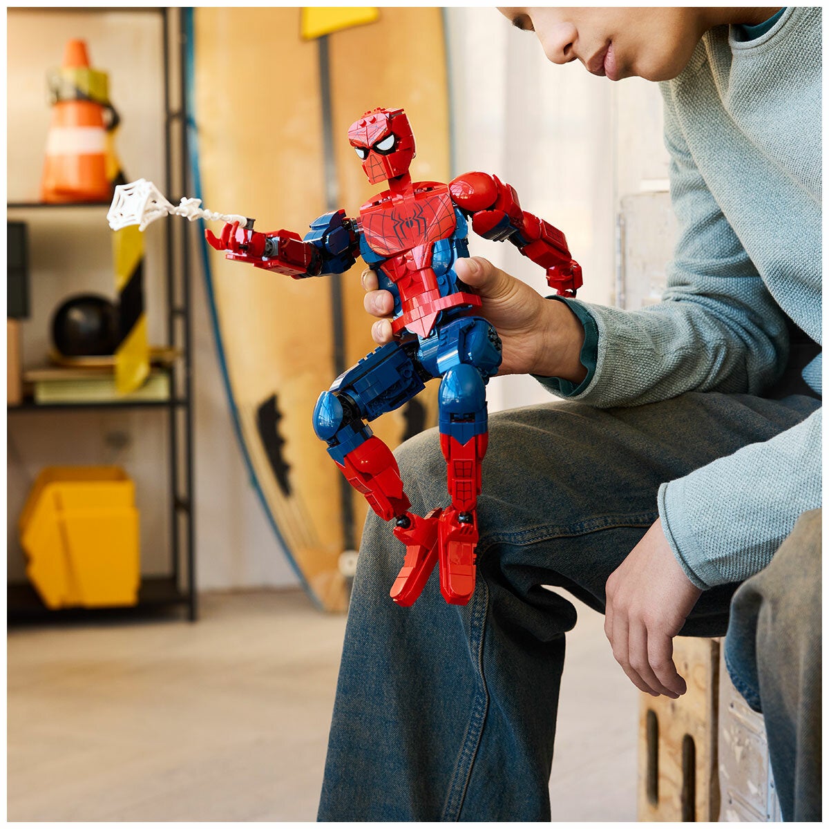 LEGO Spider-Man Posable Hero Figure Marvel Model Kit 360mm Tall 76346 — image 4