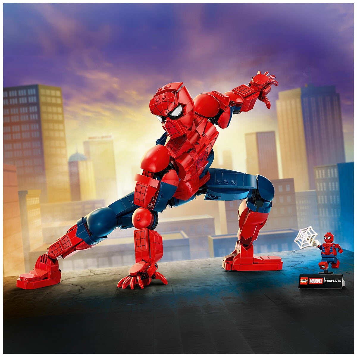 LEGO Spider-Man Posable Hero Figure Marvel Model Kit 360mm Tall 76346 — image 5