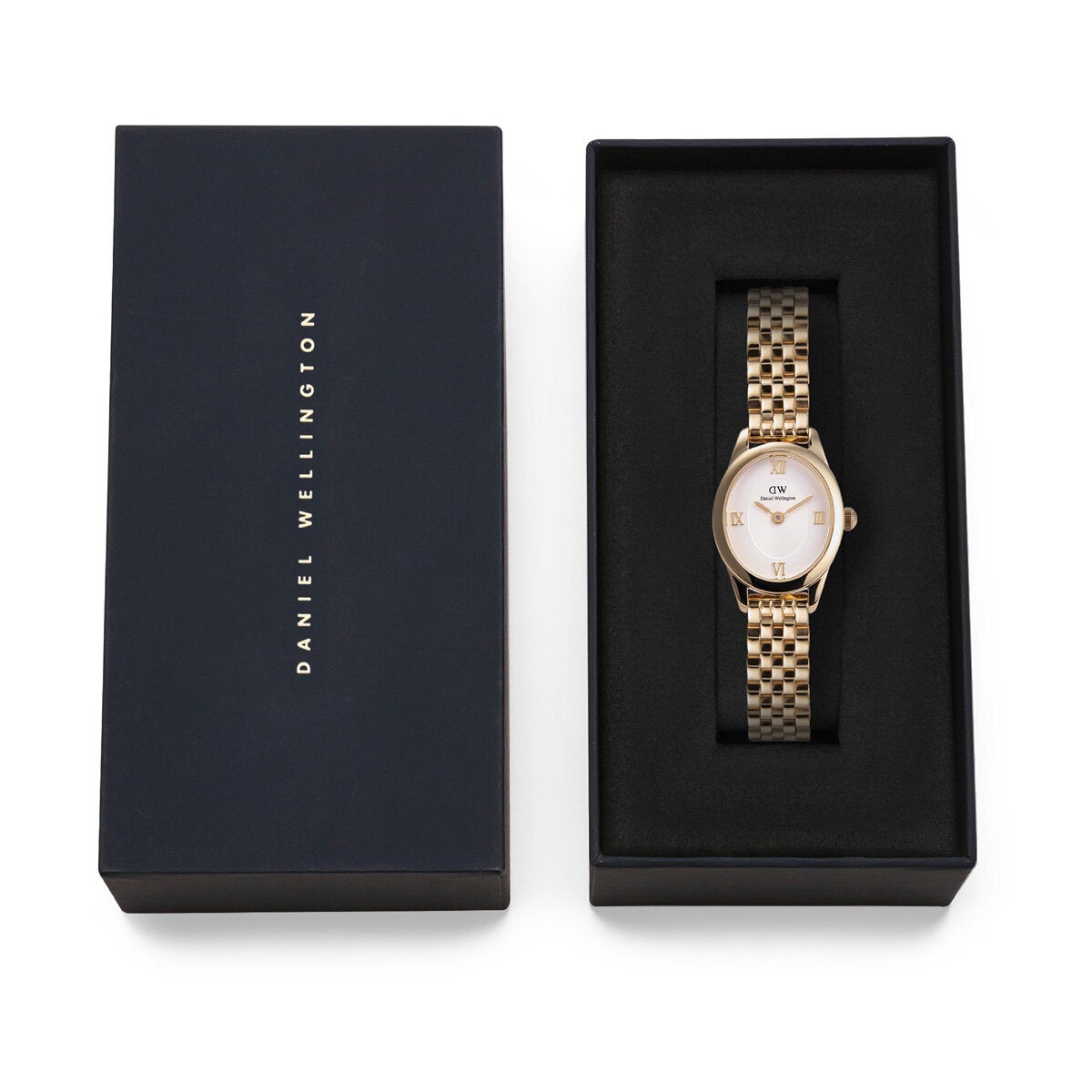 Daniel Wellington White Dial Wristwatch Gold Beans Link Ophelia Mini DW00100803 — image 3