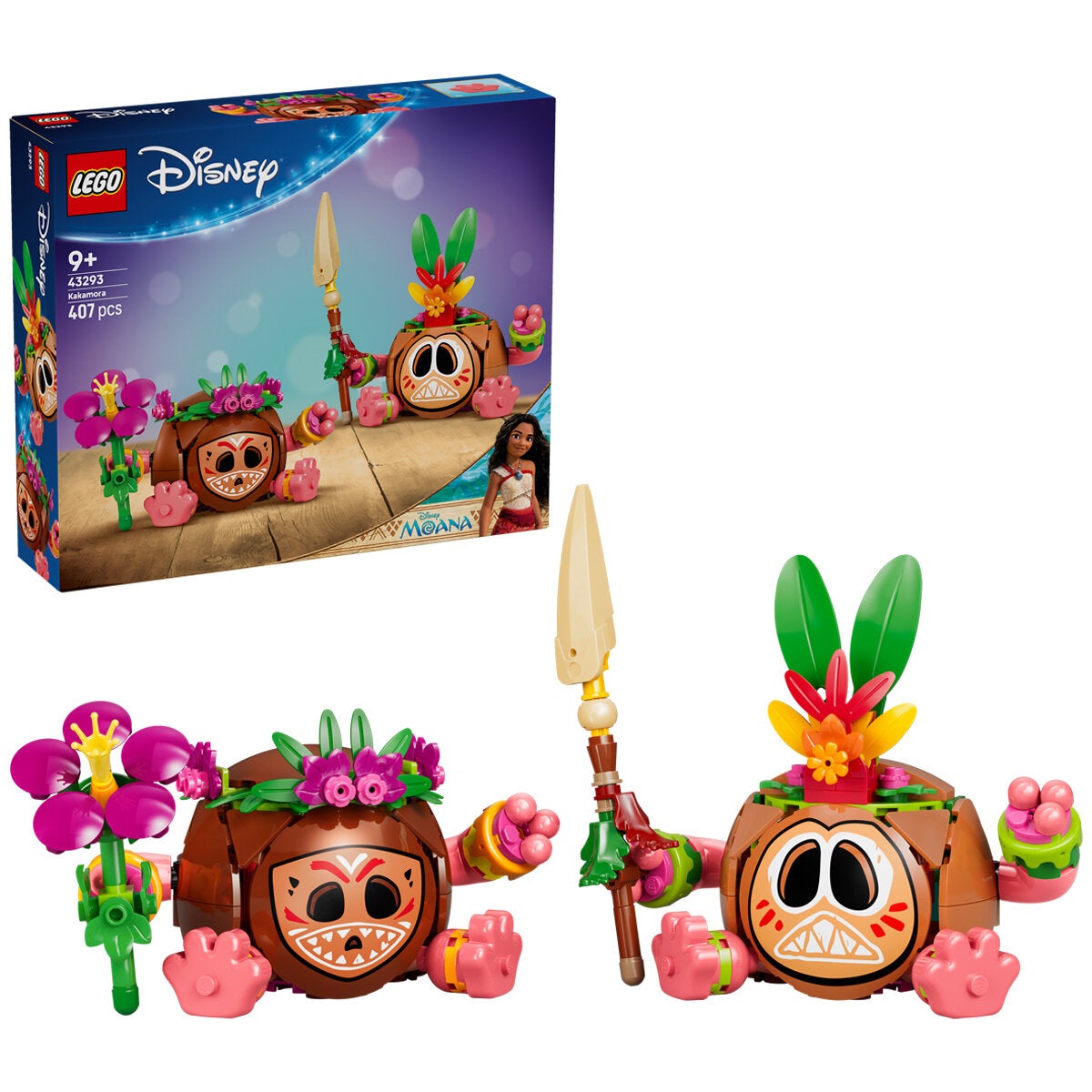 LEGO Moana Kakamora Disney Brick Built Figures 407 Pieces Display 43293