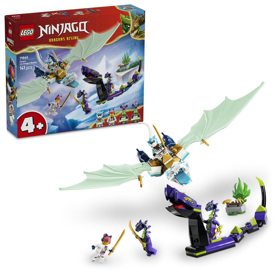 LEGO Zane Ice Dragon Battle NINJAGO Posable Dragon Toy 141 Pieces 71865