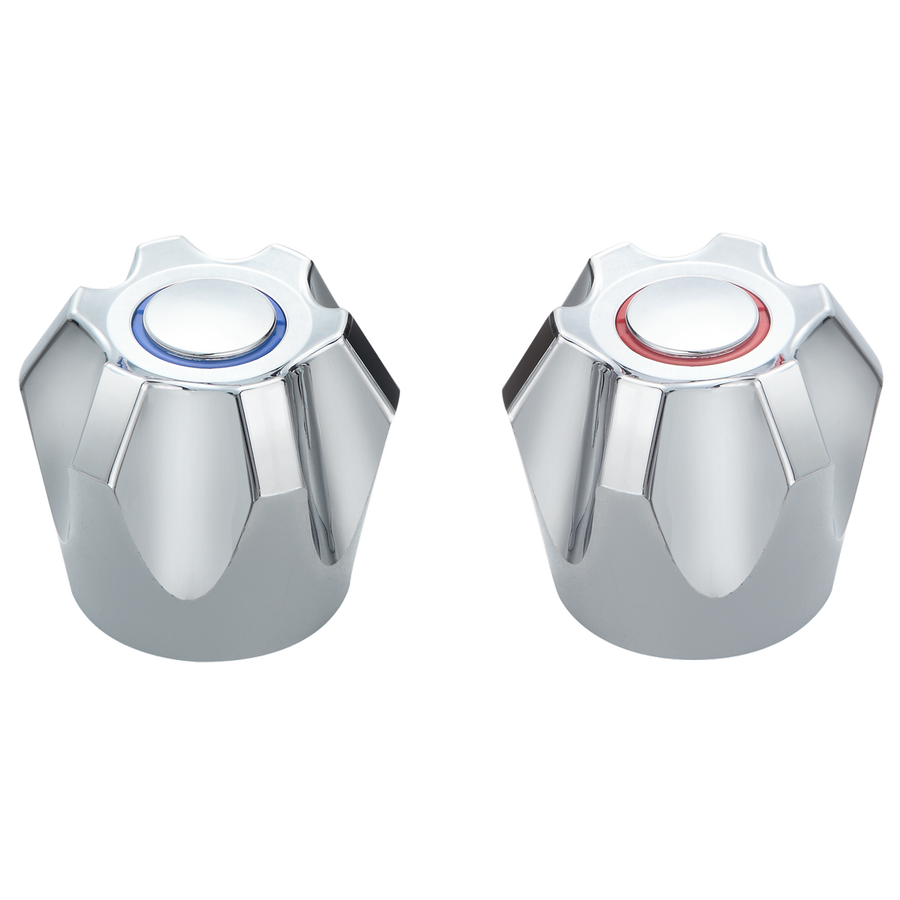 Shaw & Mason Chrome PVC Six Point Tap Handles Pair - Durable - Lightweight - Ergonomic - SuperSaverAU - view 1