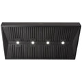 Schweigen 150cm BBQ Canopy Rangehood - Matte Black, 2500m³/h, Twin Internal Motors, Remote - CL7375BPAK