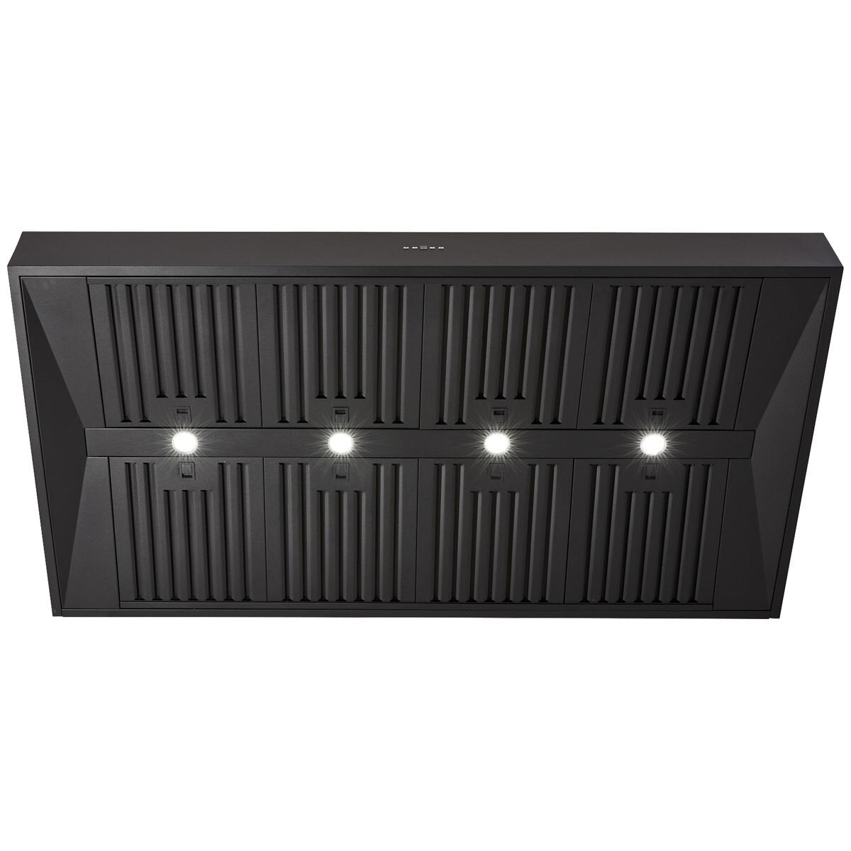 Schweigen 150cm BBQ Canopy Rangehood - Matte Black, 2500m³/h, Twin Internal Motors, Remote - CL7375BPAK
