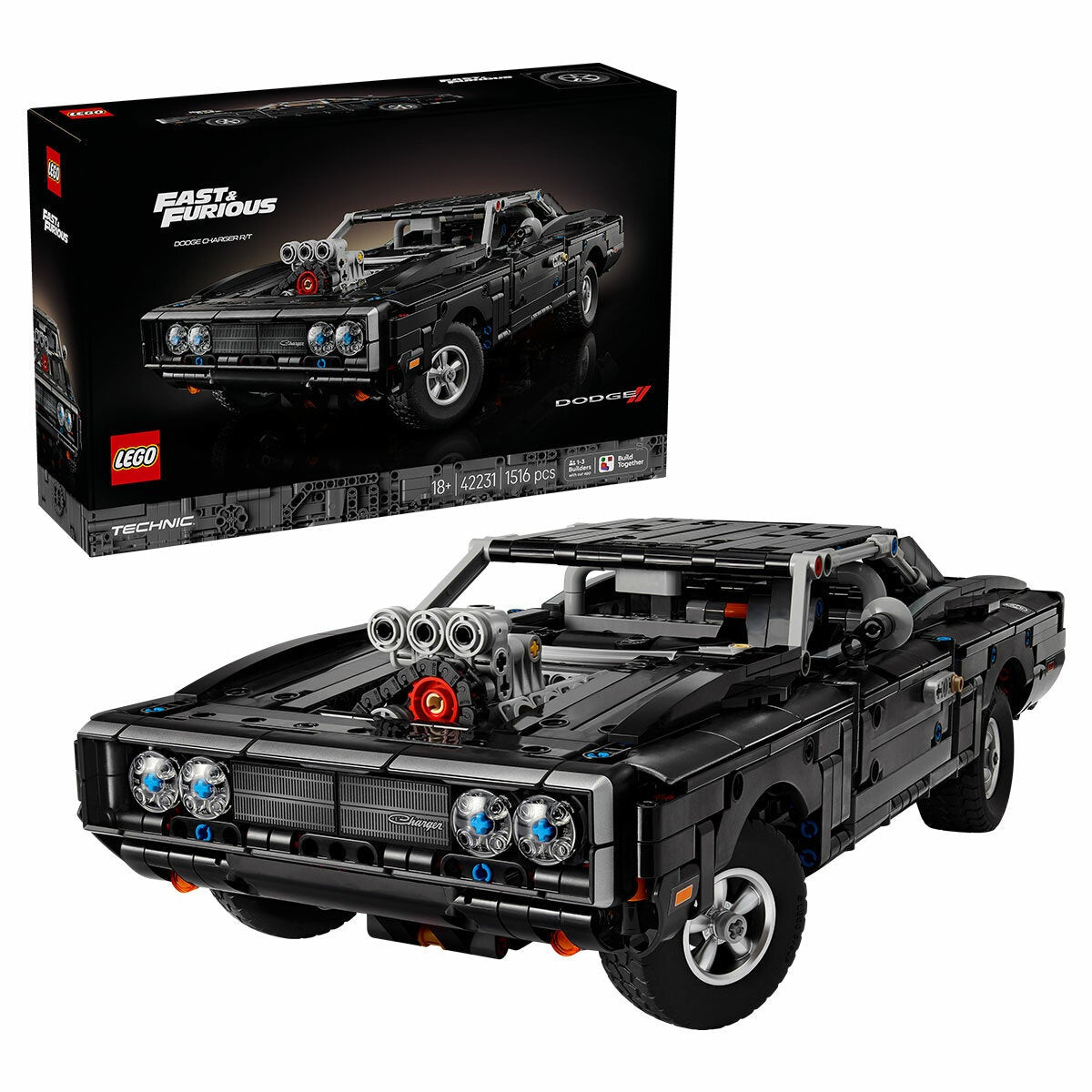 LEGO Dodge Charger RT Model Car Kit Technic Fast and Furious 42231