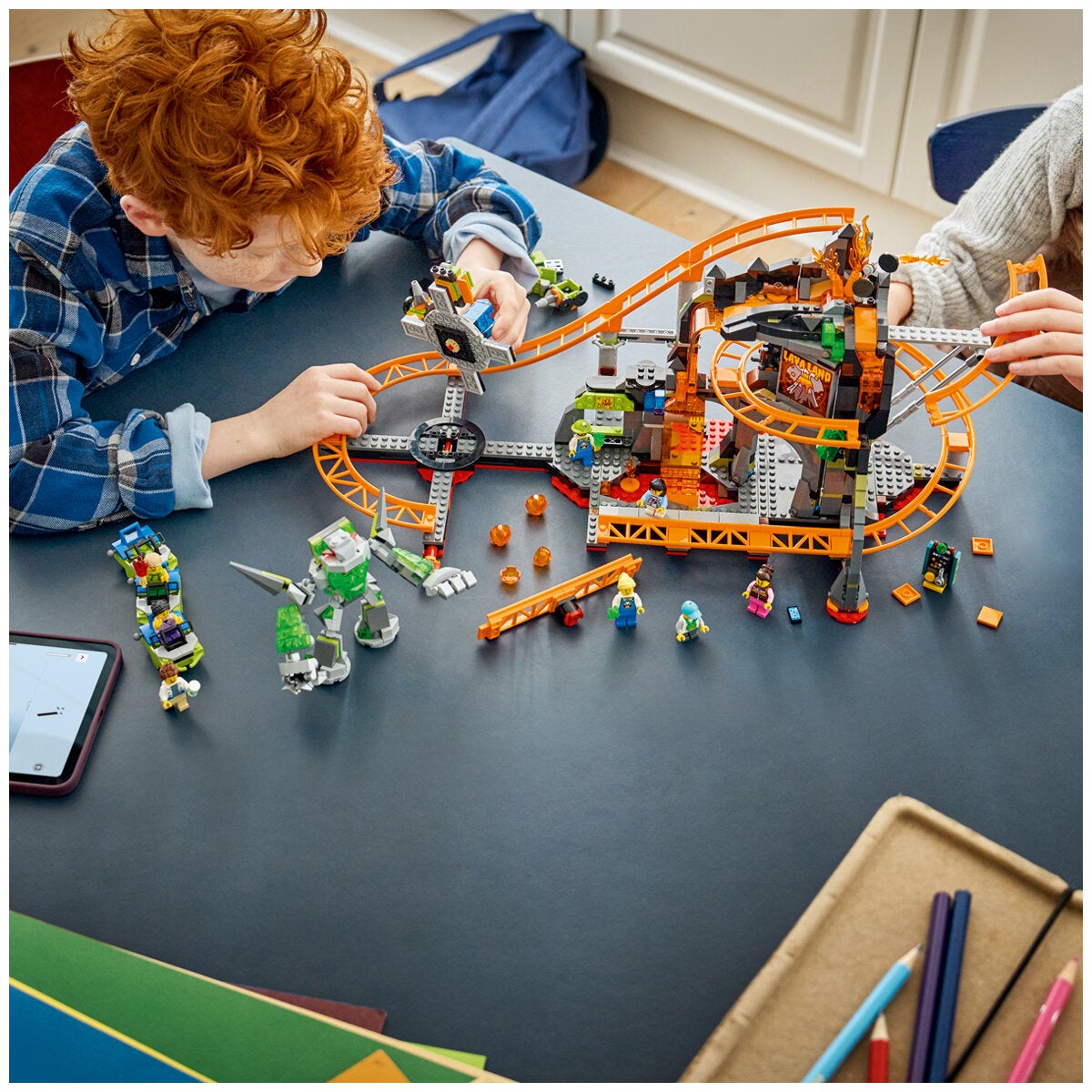 LEGO Lava Land Roller Coaster Park City Construction Toy 1165 Pieces 60501 — image 4