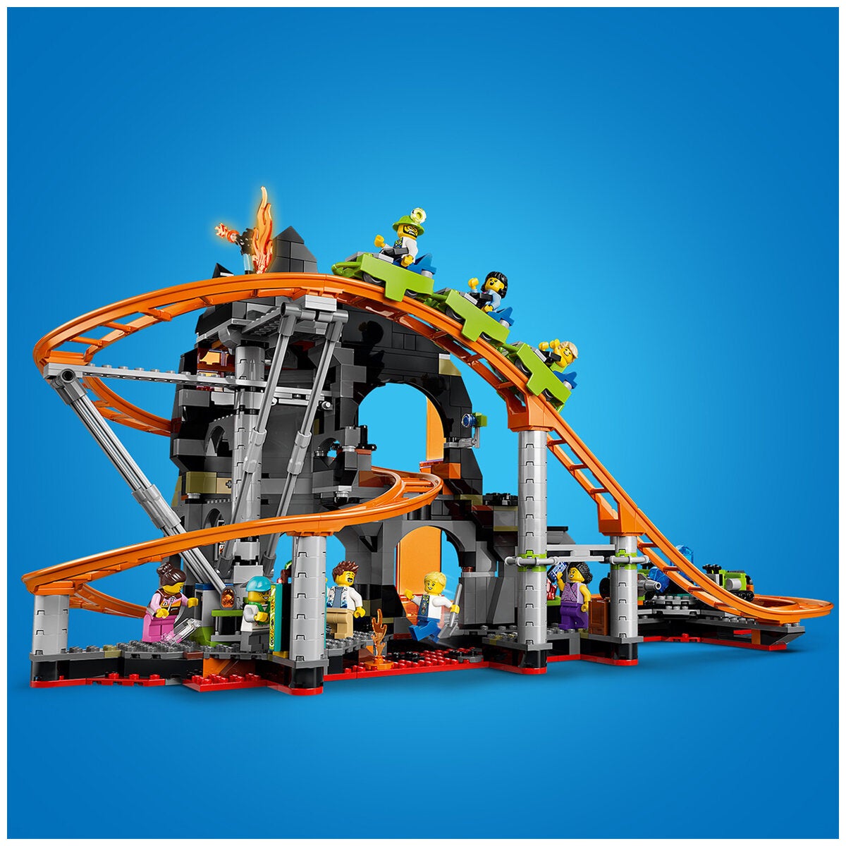 LEGO Lava Land Roller Coaster Park City Construction Toy 1165 Pieces 60501 — image 8
