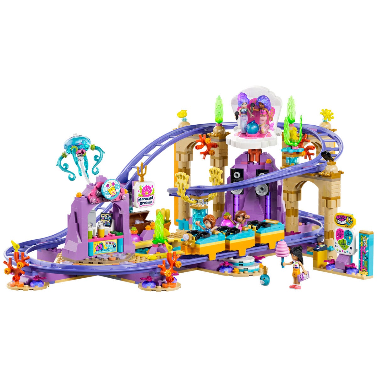 LEGO Mermaid Roller Coaster Ride Friends Construction Toy 864 Pieces 42703 — image 4