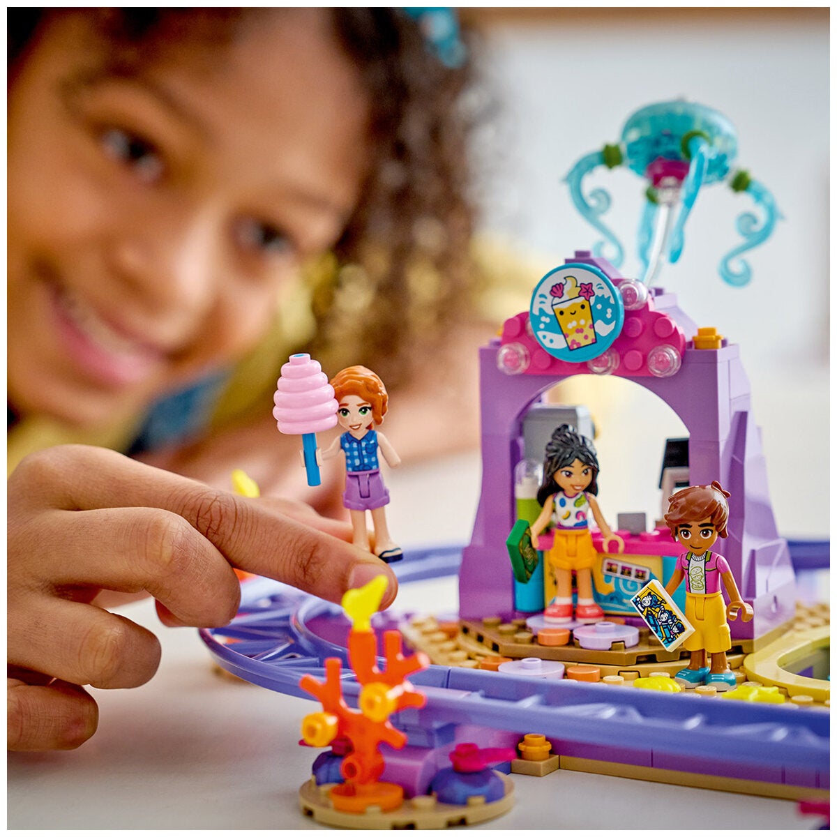 LEGO Mermaid Roller Coaster Ride Friends Construction Toy 864 Pieces 42703 — image 6