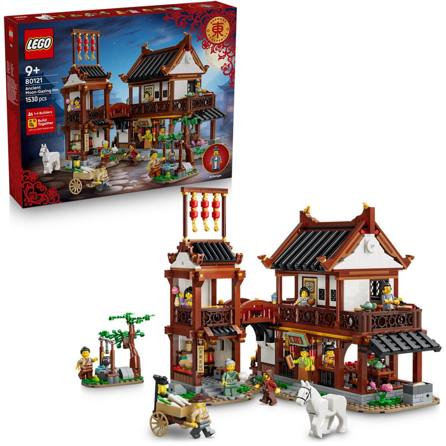 LEGO Ancient Moon Gazing Inn Chinese Festivals Model Kit 1530 Pieces 80121