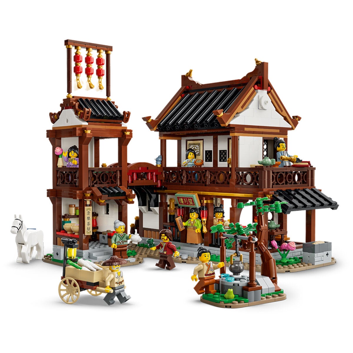 LEGO Ancient Moon Gazing Inn Chinese Festivals Model Kit 1530 Pieces 80121 — image 8