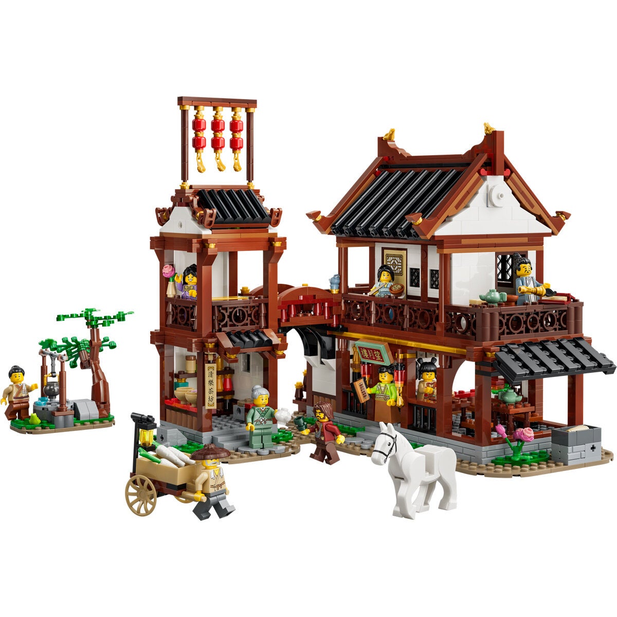 LEGO Ancient Moon Gazing Inn Chinese Festivals Model Kit 1530 Pieces 80121 — image 7