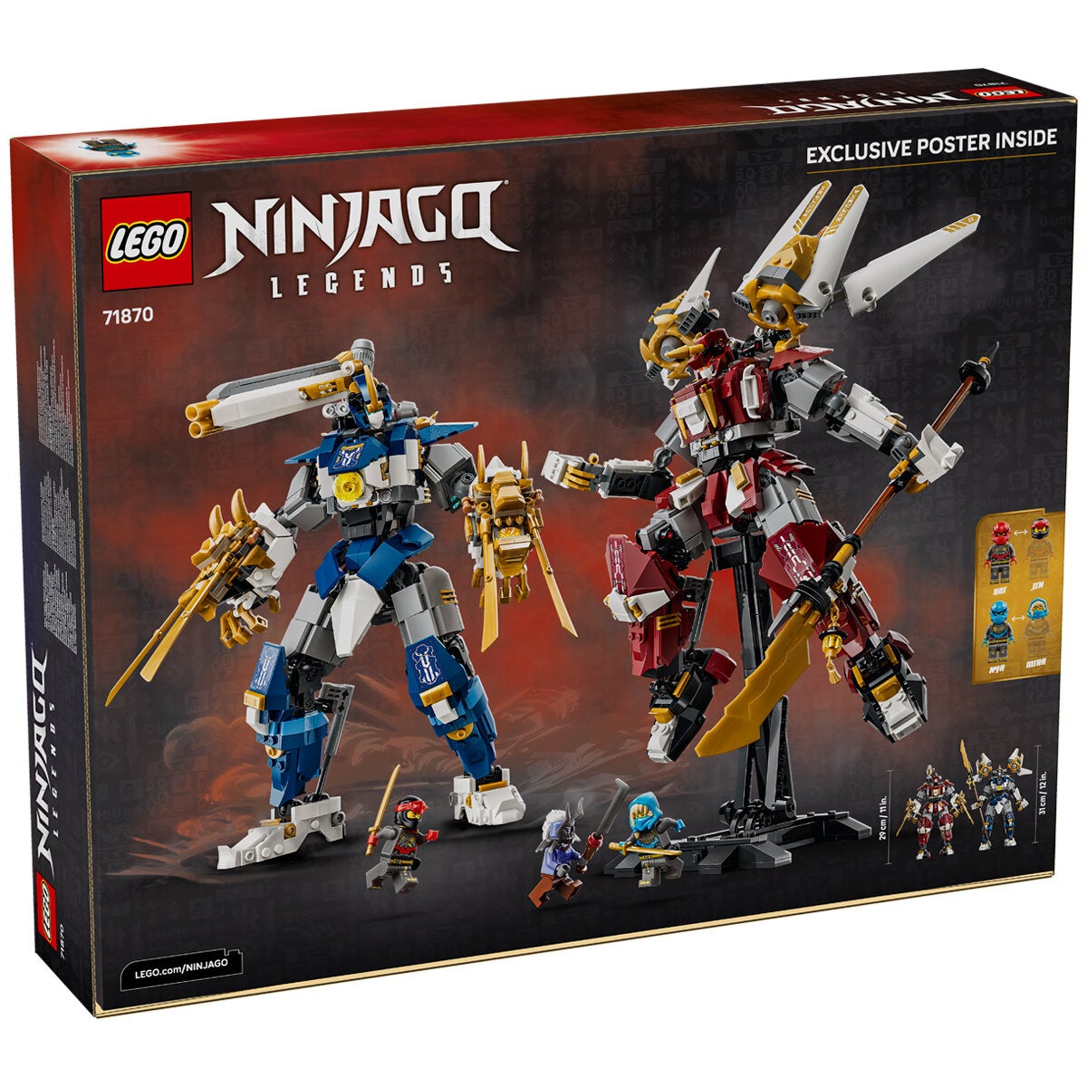 LEGO Twin Titan Mechs Posable Action Figures NINJAGO 1707 Pieces 71870 — image 2