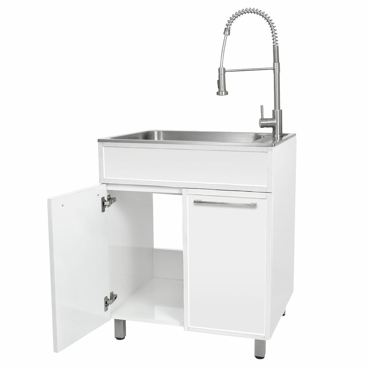 Presenza All in One 72cm Slim Shaker Cabinet With Sink And Chef Faucet