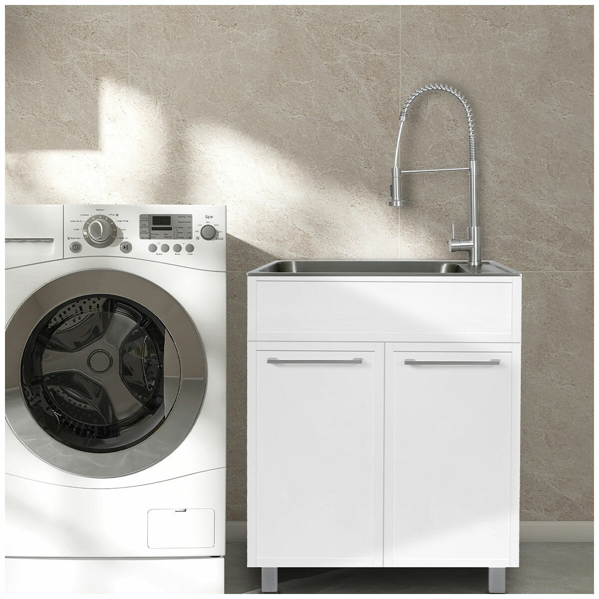 Presenza All in One 72cm Slim Shaker Cabinet With Sink And Chef Faucet