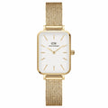 Daniel Wellington Gold Mesh Wristwatch Square Dial Quadro Women's DW00100556