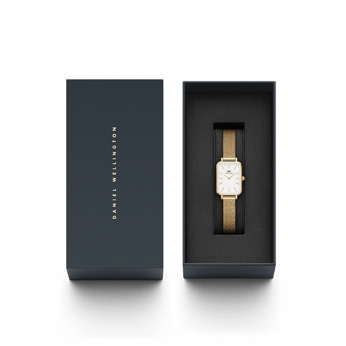 Daniel Wellington Gold Mesh Wristwatch Square Dial Quadro Women's DW00100556 — image 3