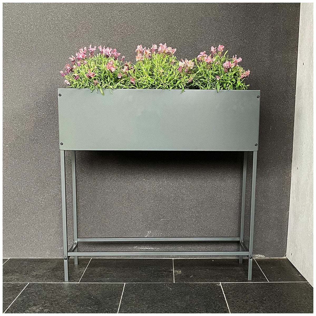 Greenlife Galvanised Steel Raised Garden Bed 800 x 240 x 800mm 2 Pack Powder Coated — image 2