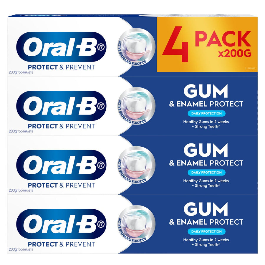 Oral-B Stannous Fluoride Toothpaste Gum and Enamel Protection 200g 4 Pack