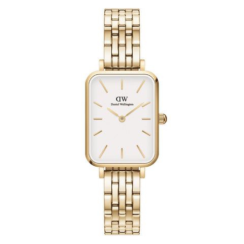 Daniel Wellington Gold 5 Link Wristwatch White Dial Quartz Women's DW00100622