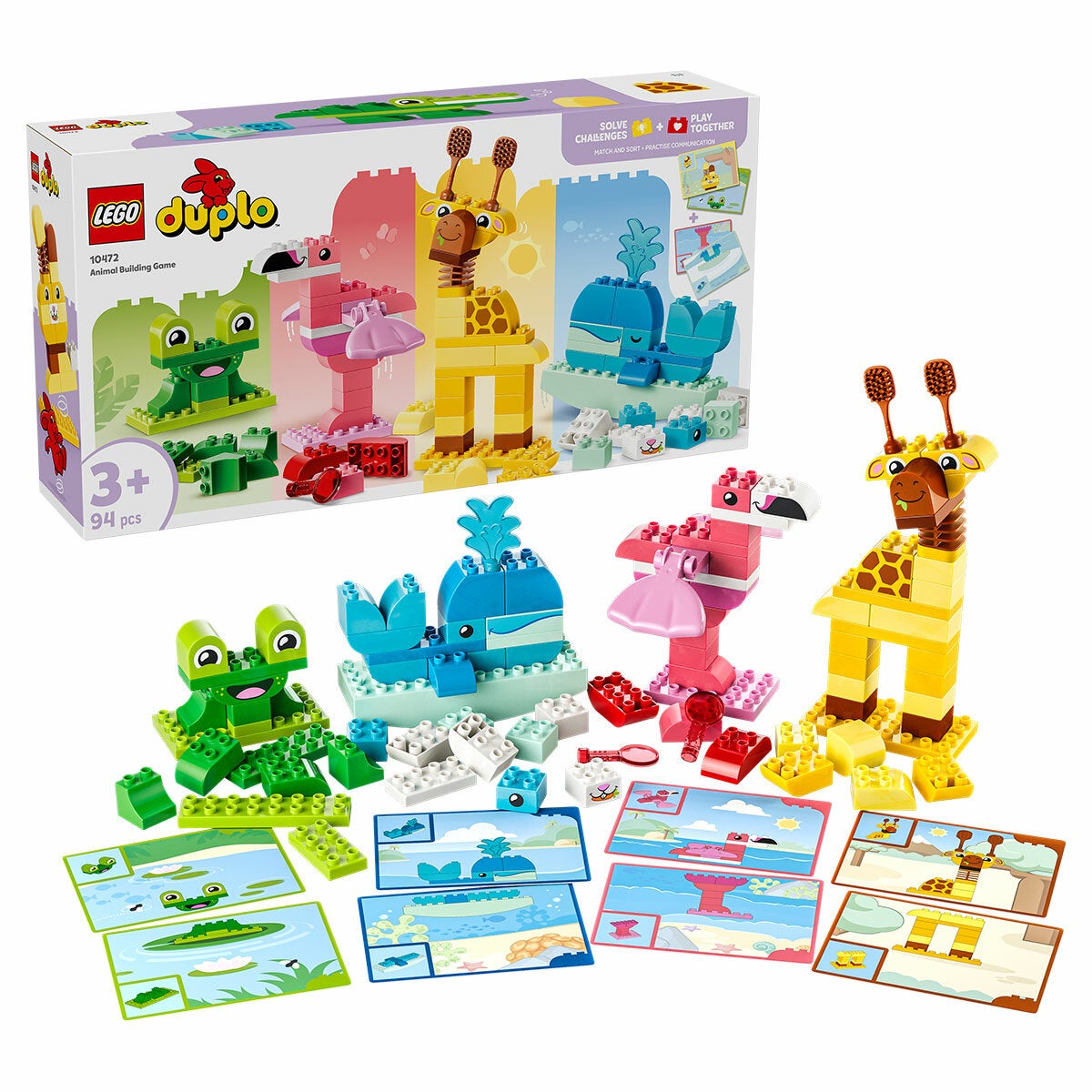 LEGO Animal Building Game DUPLO Educational Toddler Toy 94 Bricks 10472