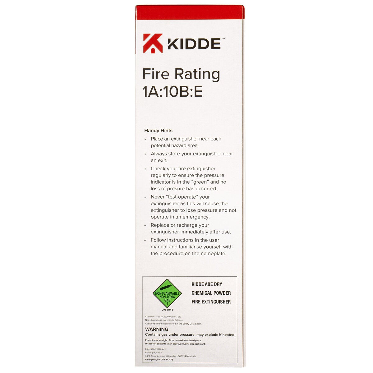 Kidde ABE Dry Powder Fire Extinguishers 1kg 2 Pack With Vehicle Bracket — image 3