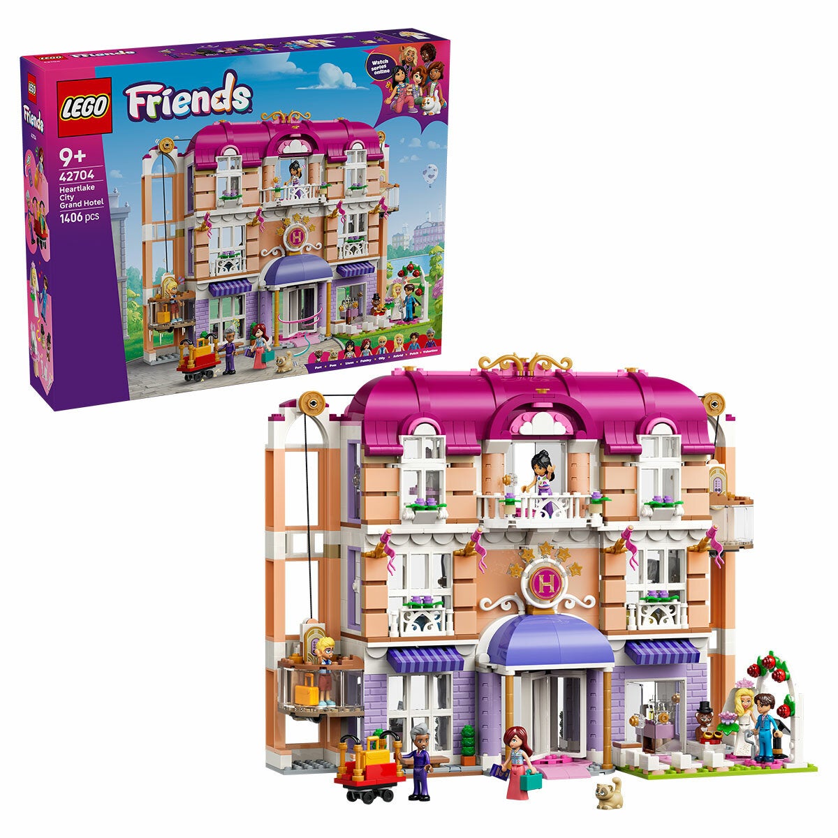 LEGO Heartlake City Grand Hotel Friends Dollhouse Playset Ages 9 Plus 42704