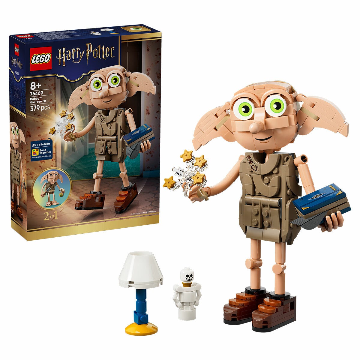 LEGO Dobby the Free Elf Posable Figure Harry Potter 2 in 1 Model Kit 76469