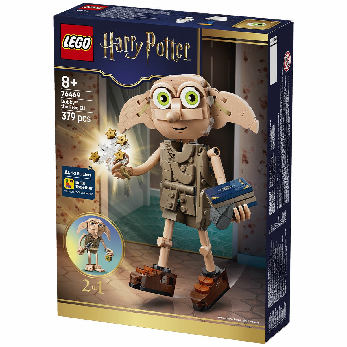 LEGO Dobby the Free Elf Posable Figure Harry Potter 2 in 1 Model Kit 76469 — image 8