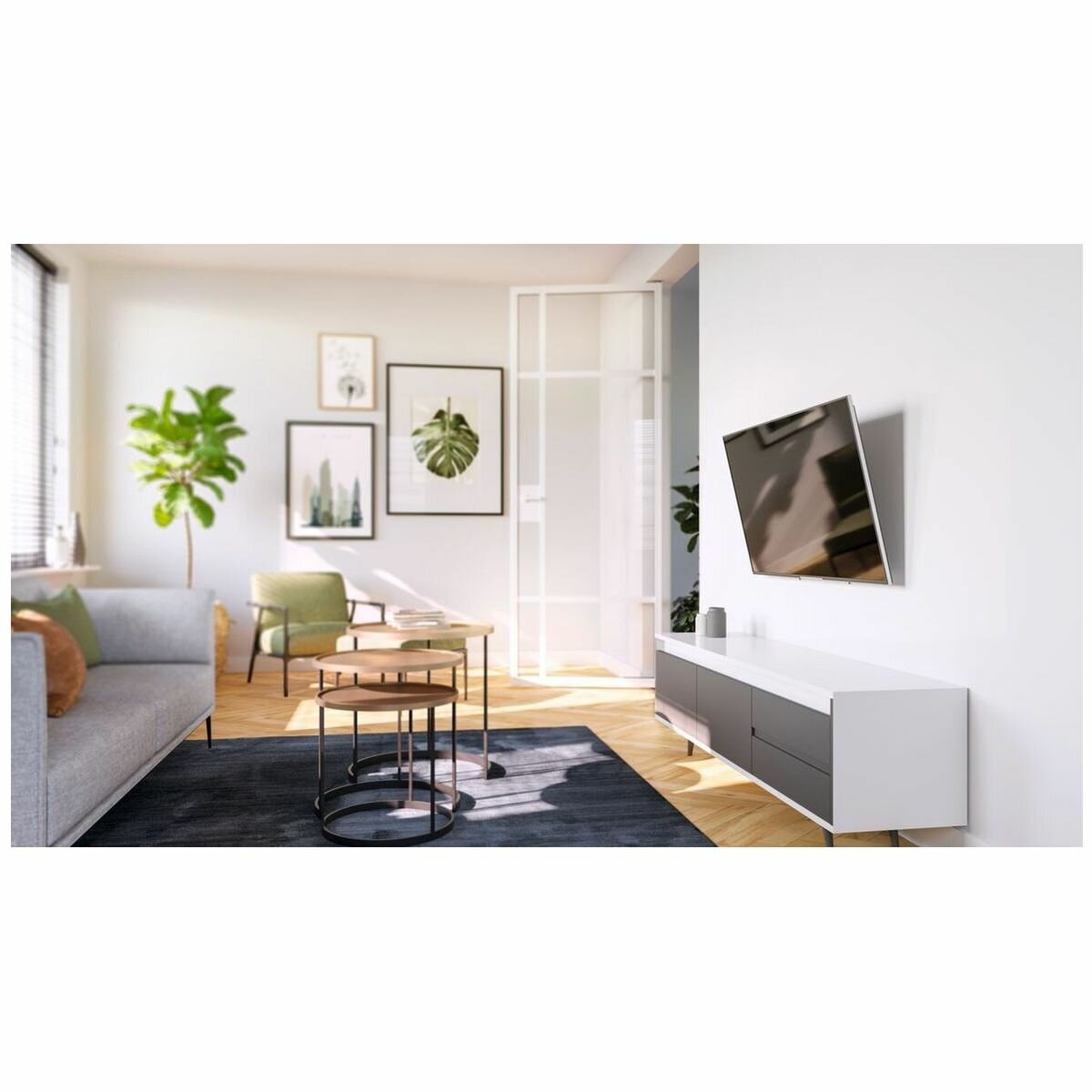 Vogel's Small Tilting TV Mount - Black - Tilts Up to 20 Degrees - ClickLoc Locking - TVM3215B