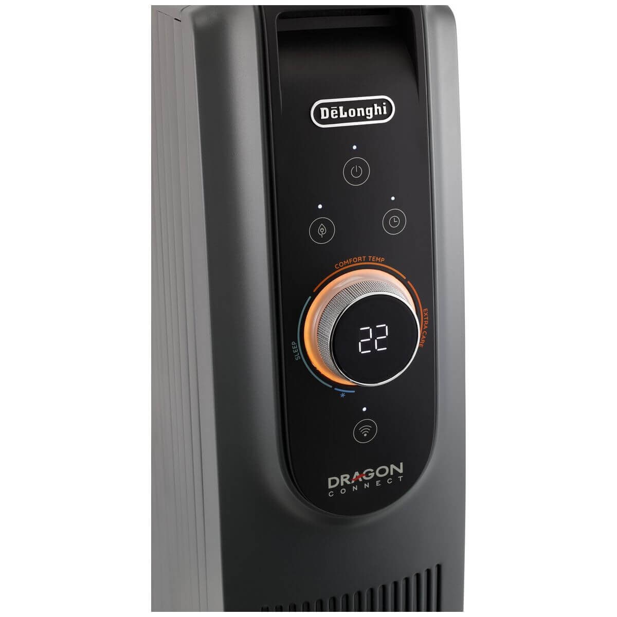 DeLonghi Dragon 5 Pro Oil Column Heater - Grey - WiFi App Control - Digital Thermostat - TRD50615WIFI