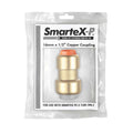 Smartex Pex Copper Conversion Coupling 16 x 15mm - Lead Free Brass - Push-Fit - SuperSaverAU - view 2