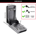 Master Lock Wall Mount Next Gen Key Safe - Steel Combination Lock Box for 10 Keys