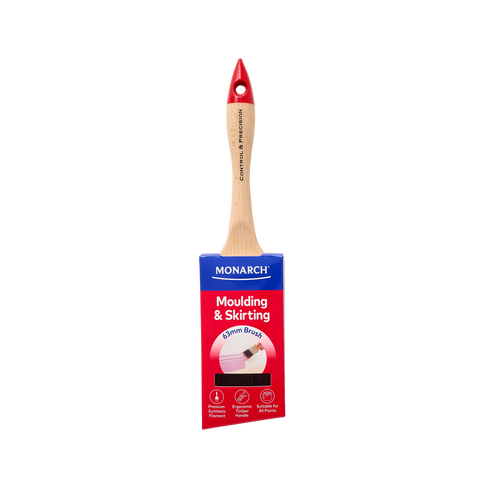 Monarch 63mm Moulding and Skirting Synthetic Paint Brush, Timber Handle