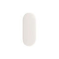 Zenith 62mm Matte White Zinc Alloy Radius Robe Hook