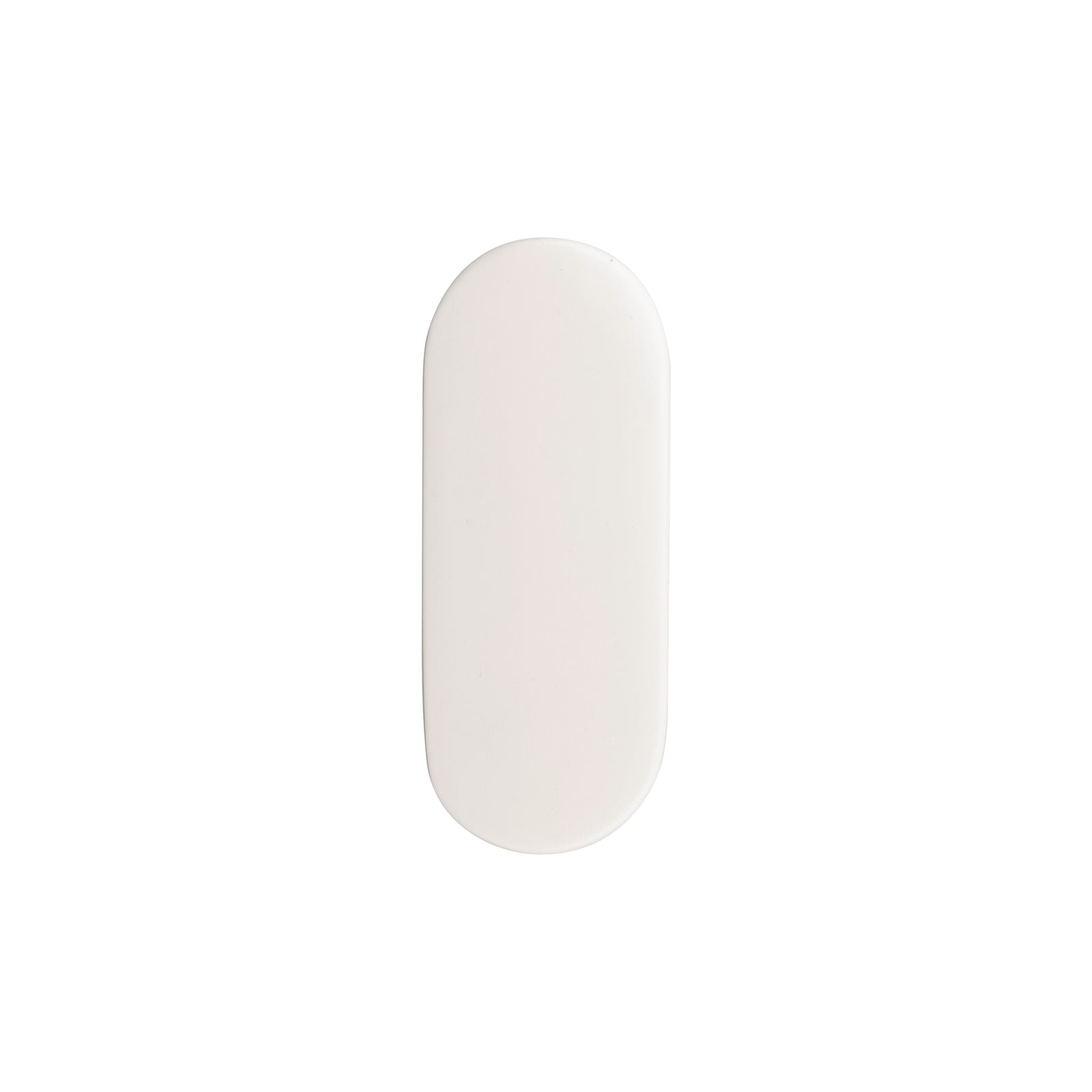 Zenith 62mm Matte White Zinc Alloy Radius Robe Hook