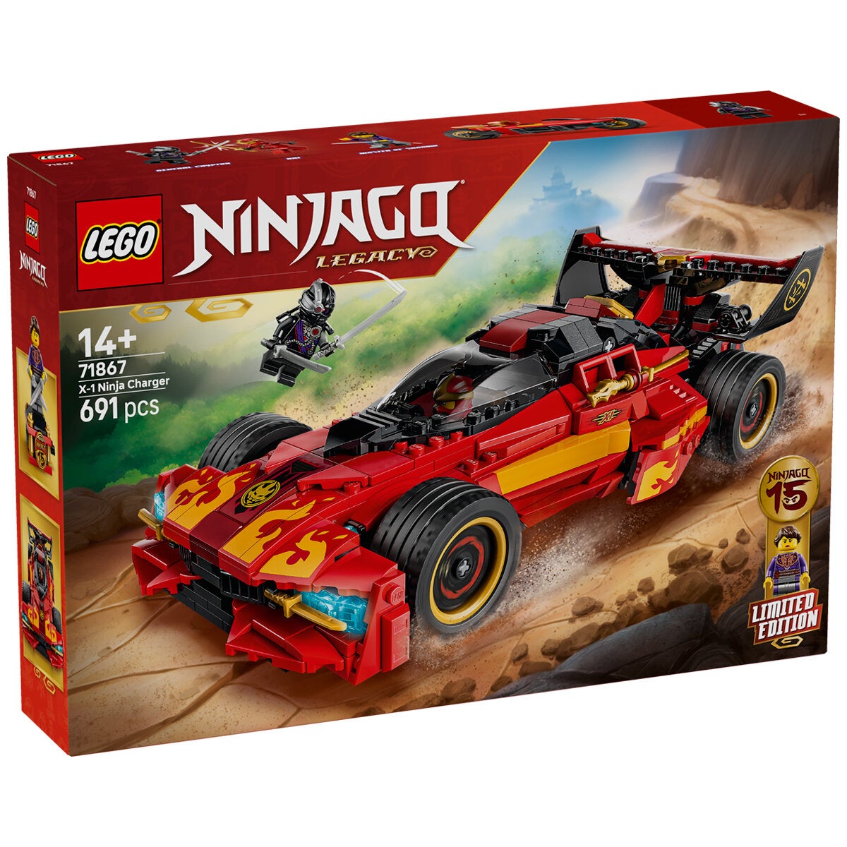 LEGO X-1 Ninja Charger Toy Car NINJAGO 15th Anniversary 691 Pieces 71867 — image 2