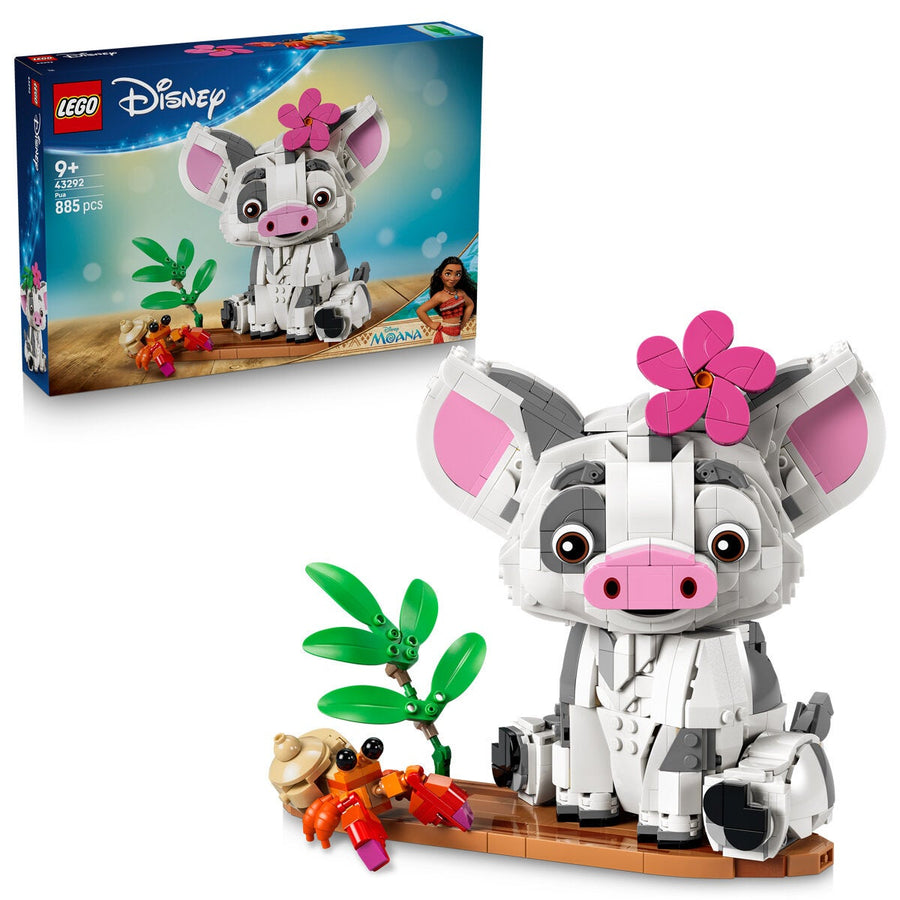 LEGO Moana Pua Brick Built Figure Disney Display Model 885 Pieces 43292