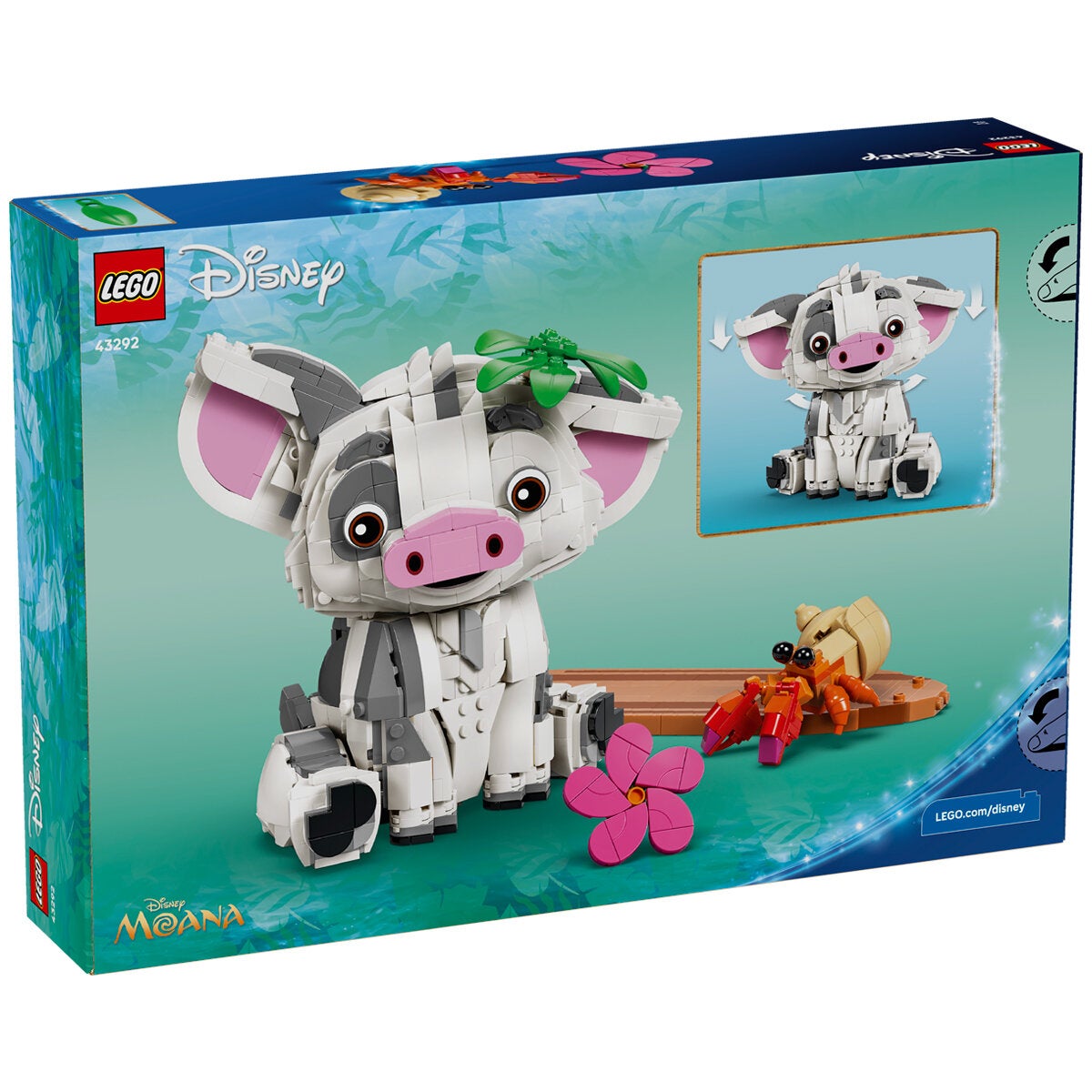LEGO Moana Pua Brick Built Figure Disney Display Model 885 Pieces 43292 — image 3