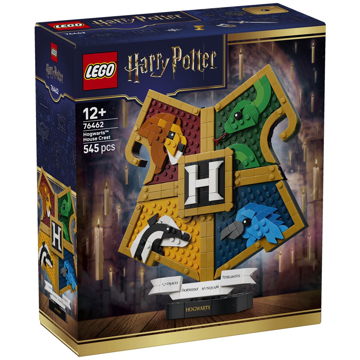 LEGO Hogwarts House Crest Harry Potter Display Model 545 Pieces Decor 76462